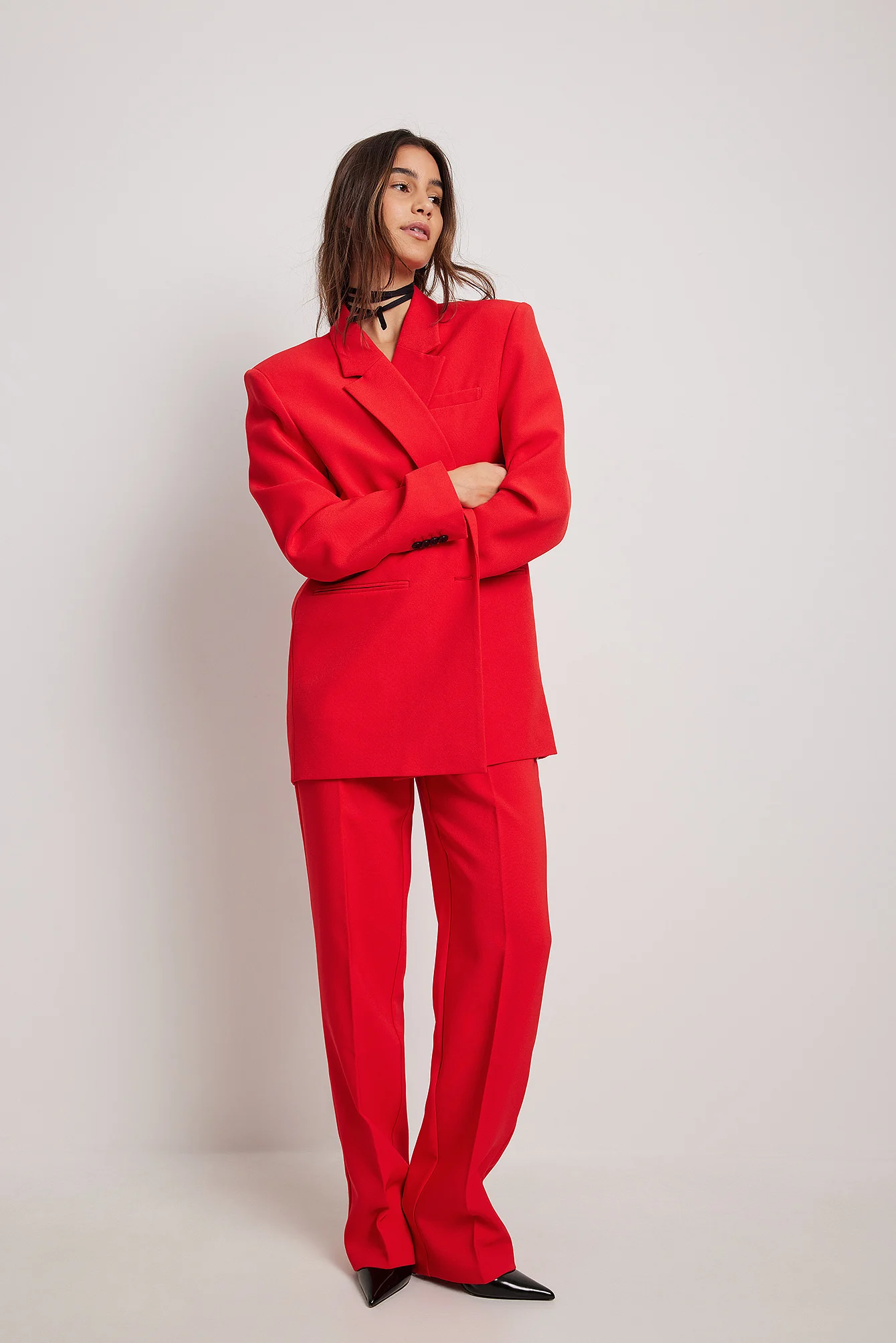 Eleganter Oversize-Blazer aus recyceltem Material