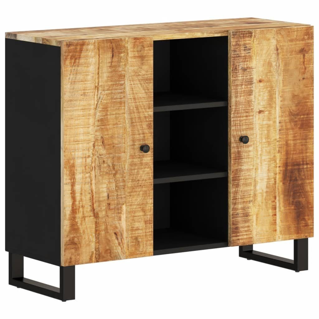 vidaXL Sideboard Sideboard mit 2 Türen 90x33x75 cm Massivholz Mango (1 St)