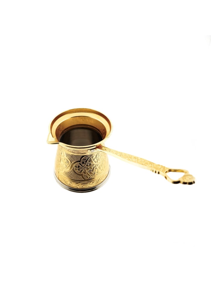 Almina Traditionelle Kaffeekanne  Türkischer Kaffee in Gold günstig kaufen
