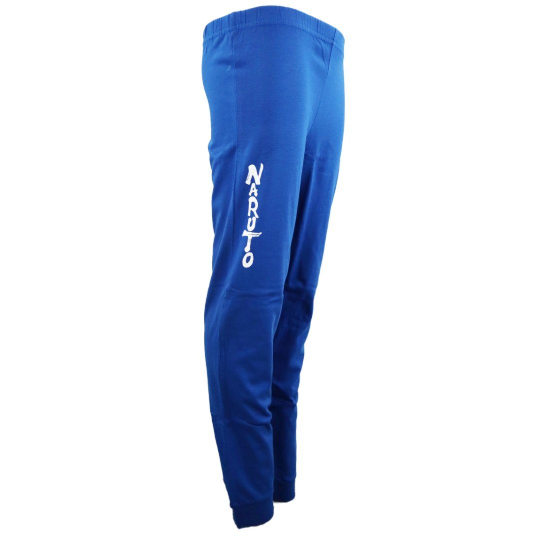 Naruto Schlafanzug Anime Naruto Shippuden Jungen Langarm Pyjama Gr. 134 bis 164, 100% Baumwolle
