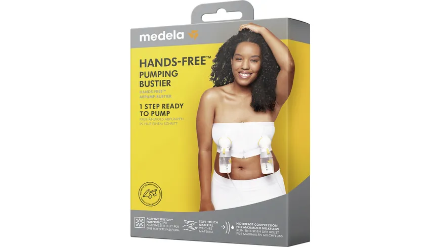 Medela Hands-free™ Abpump-Bustier weiß, GR. M weiß