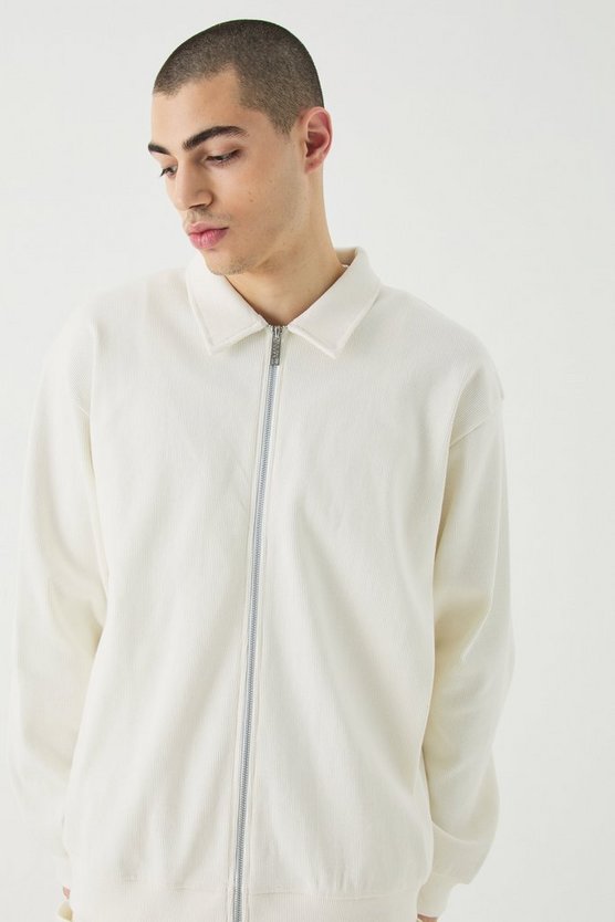 Gerippte Oversize Jacke