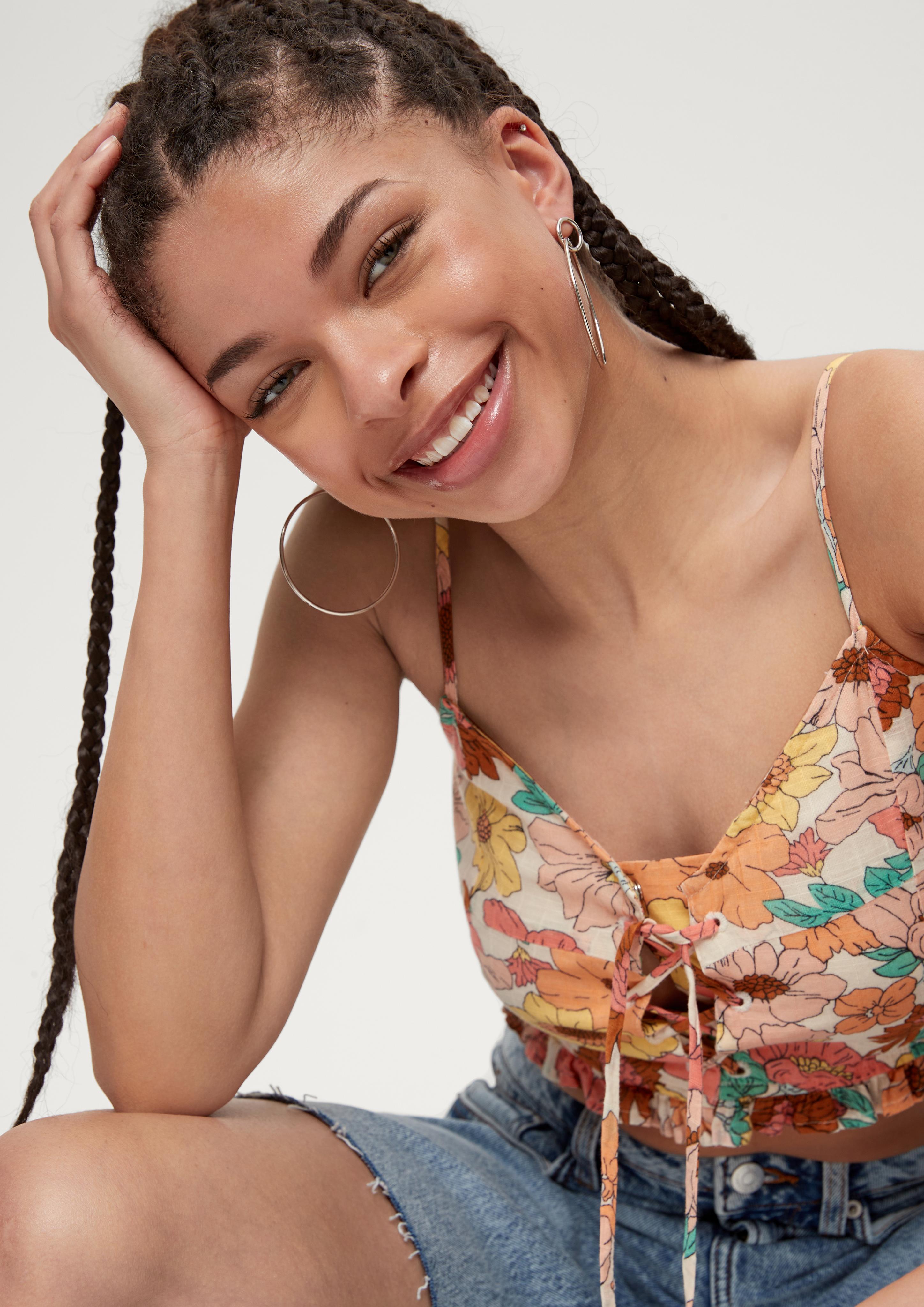Crop Bluse aus Baumwolle  2130810-08A0