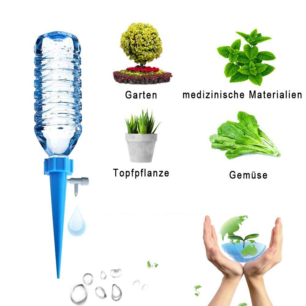 Jormftte Bewässerungssystem Automatisch Bewässerung Set, (Passen, 12pcs), Bodentropfbewässerung