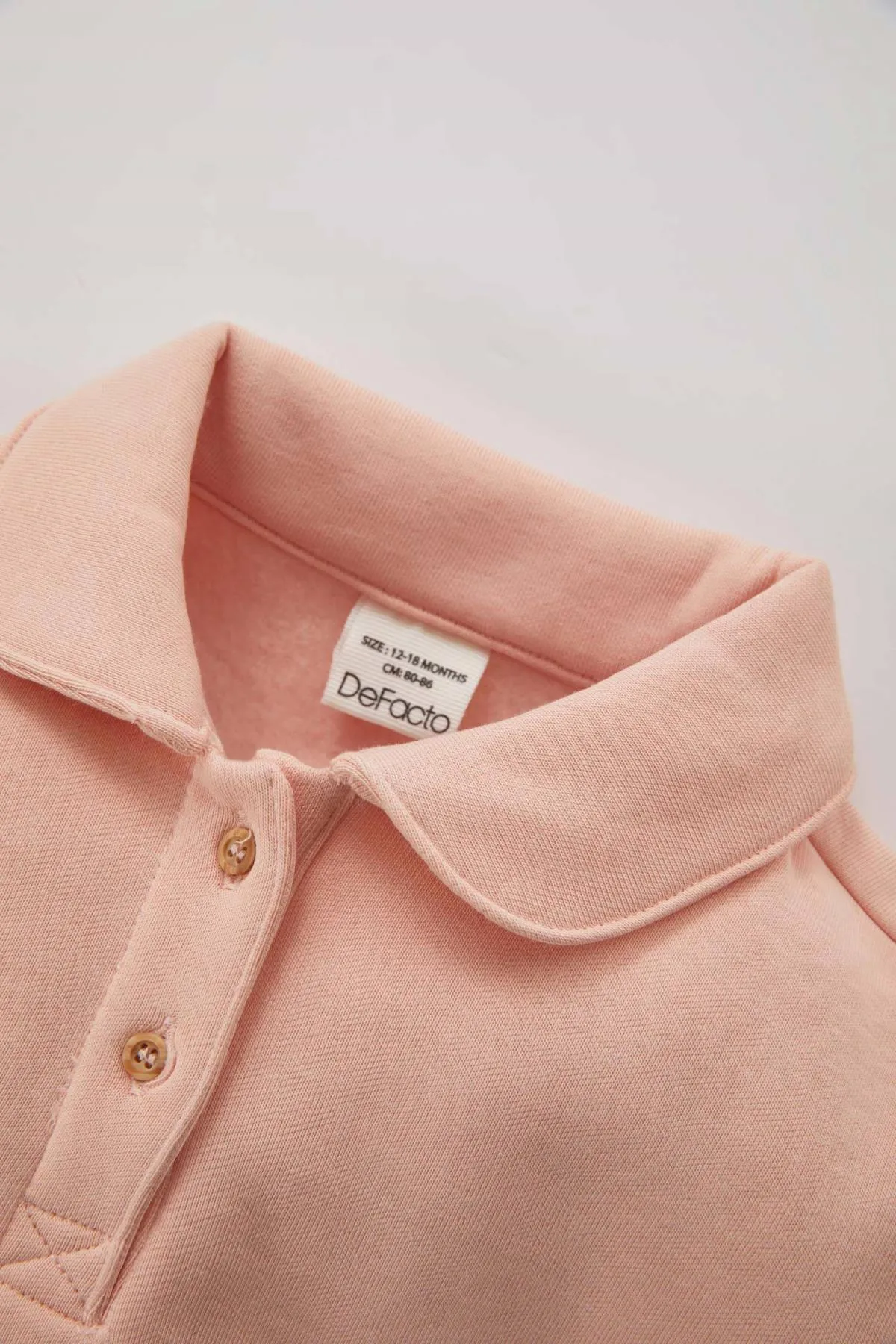 DeFacto  Baby-Mädchen-Sweatshirt mit Rollkragen