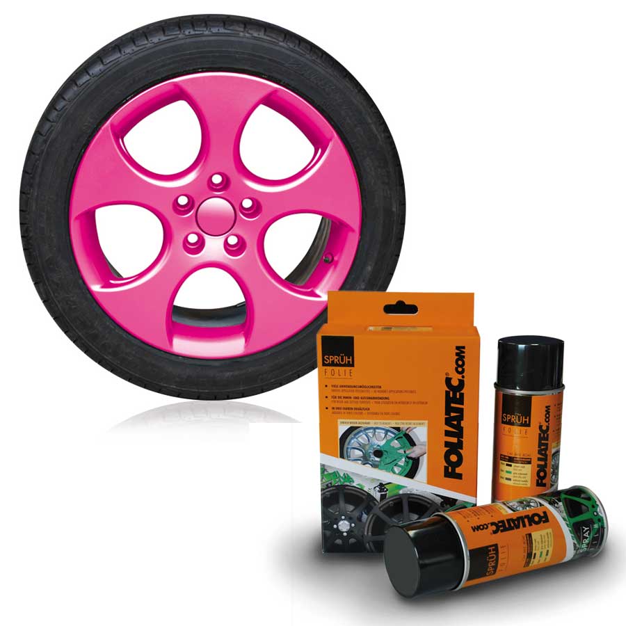 FOLIATEC Sprühfolie Pink glänzend, 2x400 ml - ATU