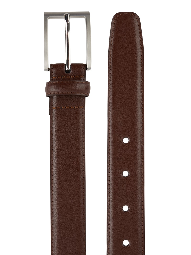 Gürtel aus Leder in mittelbraun