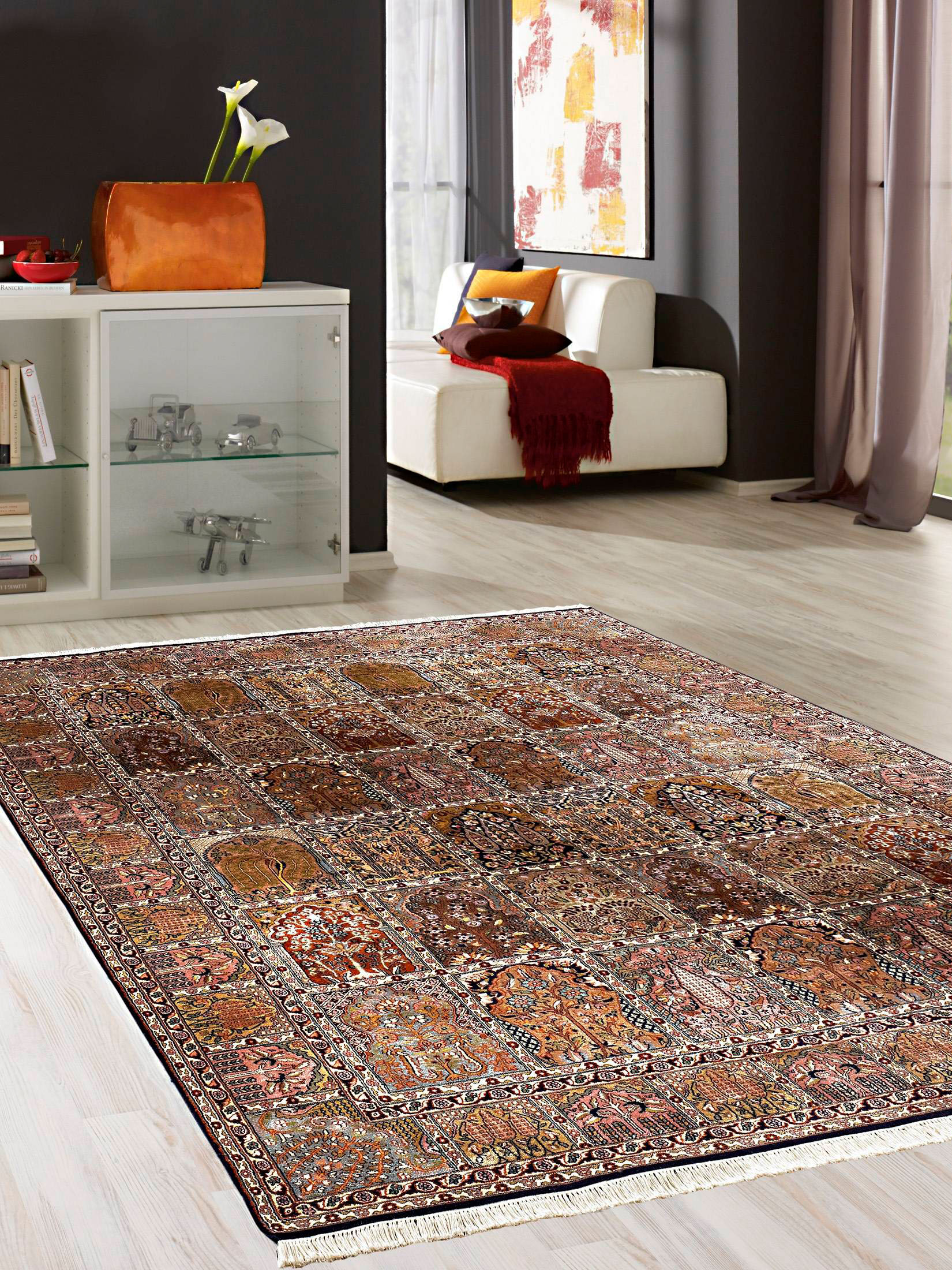 Kaschmir Seide Orient-Teppich, Diverse
