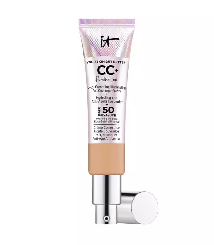 Your Skin But Better™ Cc+ Cream Illumination Crème Correctrice Illuminatrice Haute Couvrance + Sérum Hydratant Anti-Âge SPF 50+
