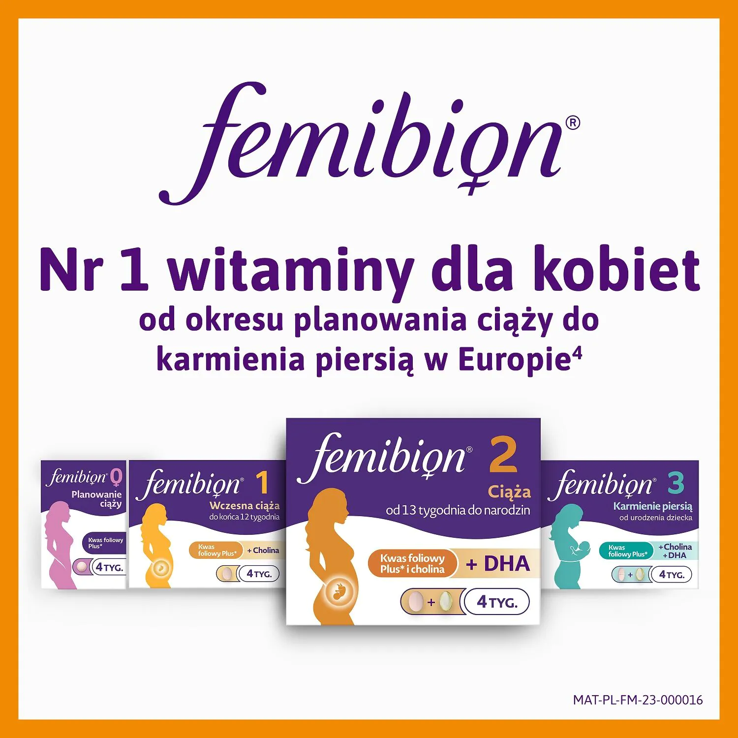 „Fembion 2 Pregnancy“, vitaminų ir mineralų rinkinys moterims nuo 13 iki 40 nėštumo savaitės, dengtos tabletės + minkštos kapsulės
