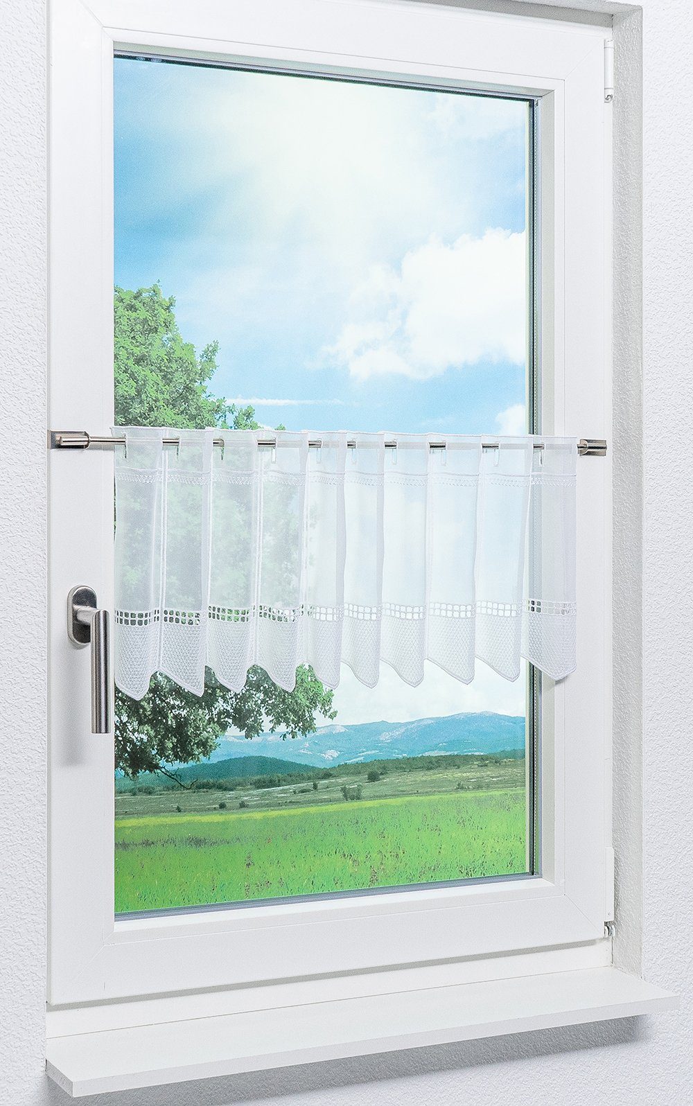 Scheibengardine schlichte Eleganz, LYSEL®, (1 St), transparent, HxB 30x44.8cm