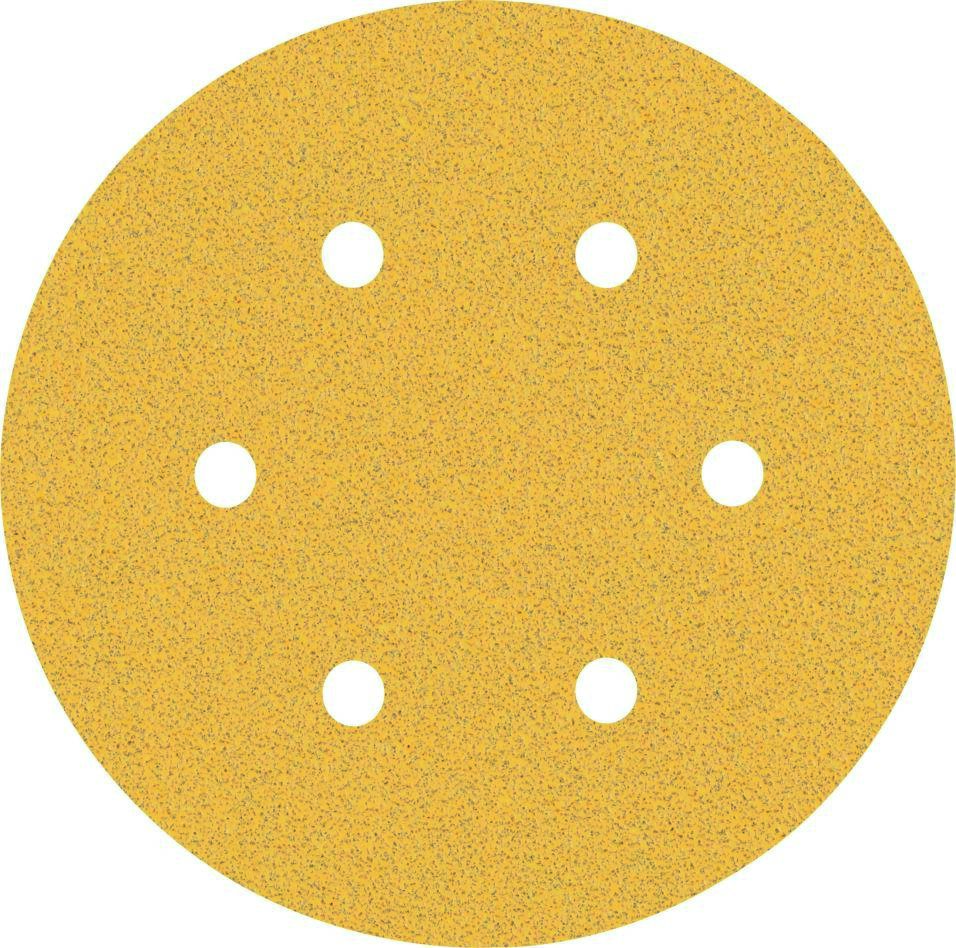 Bosch Blue Zubehör 2608900815 Expert C470 Schleifpapier mit 6 Löchern für Exzenterschleifer 150 mm, K80, 5 Stück