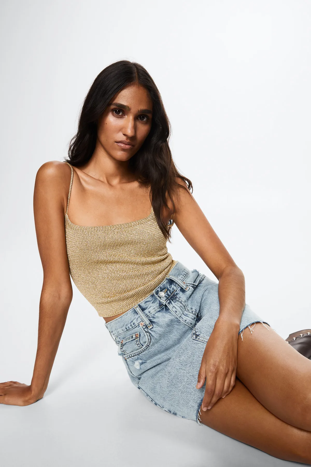 MANGO  27049054 Röcke und Shorts Hellblau