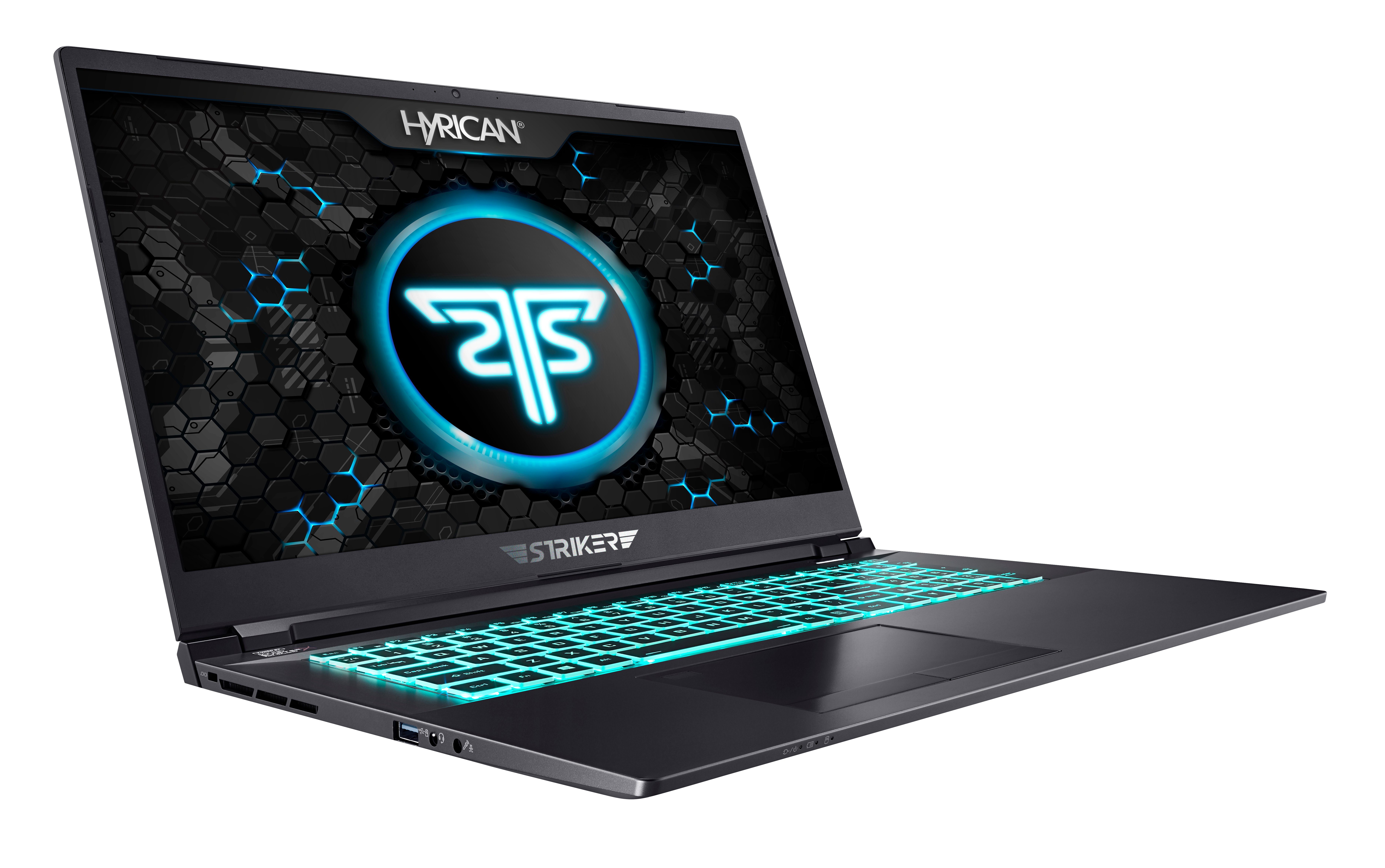 Hyrican Striker 1667 Gaming-Notebook (39,62 cm/15,6 Zoll, Intel Core i7 11800H, GeForce RTX 3080, 1000 GB SSD, Intel Core i7-11800H, 32 GB RAM, 240 Hz, ohne Betriebssystem)