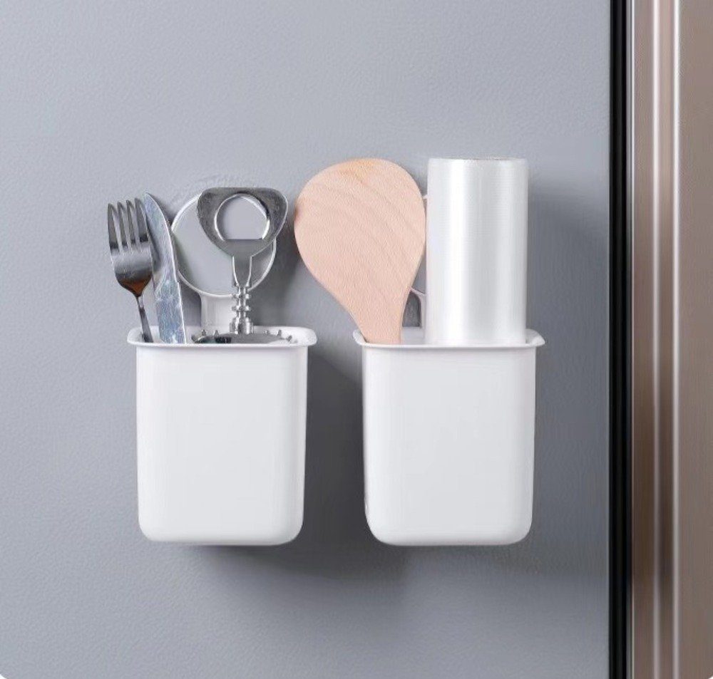 Creliv Badorganizer 2x Mehrzweck-Hängebox, Zahnbürstenhalter Selbstklebend (2 St)