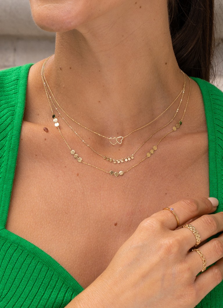Colier Jackie West End din aur galben de 14k