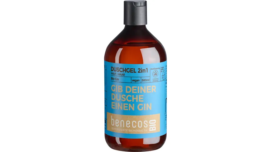 benecos BIO Duschgel 2in1 Bio-Gin Haut & Haar 500 ml