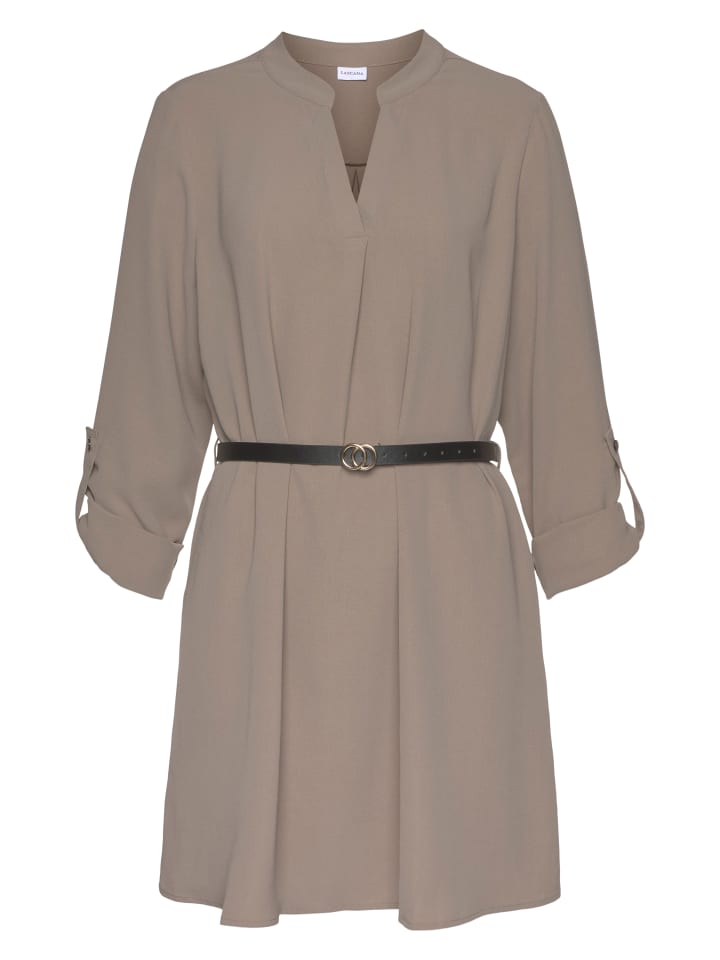 LASCANA Longbluse in taupe günstig kaufen