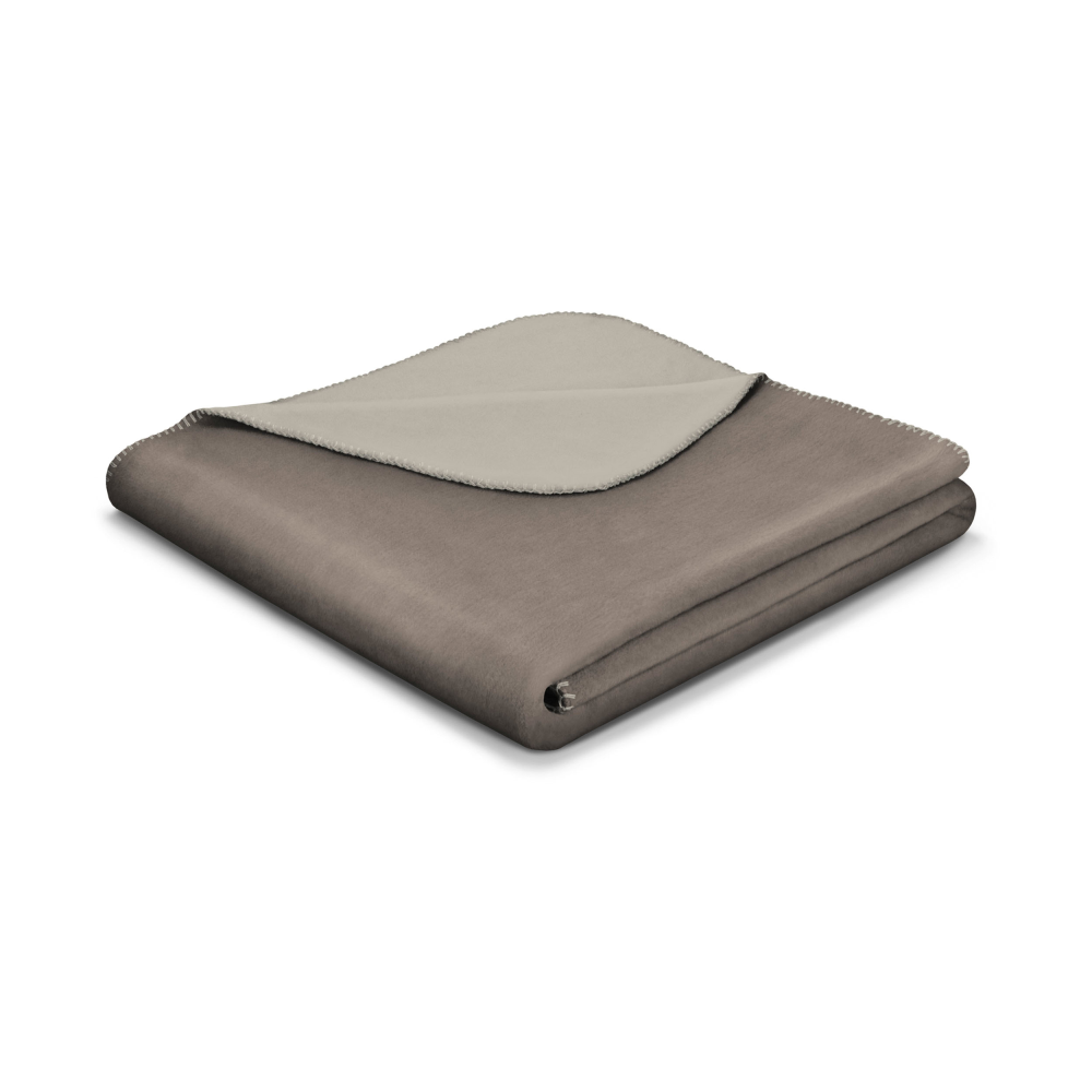Wendeplaid Basic Soft taupe/sand