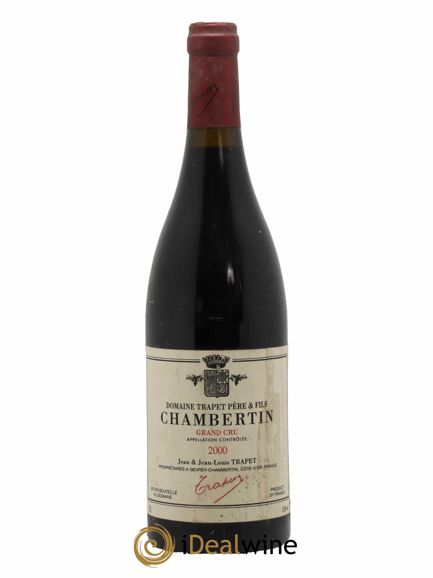 Chambertin Grand Cru Domaine Trapet  2000 - Lot de 1 Bouteille