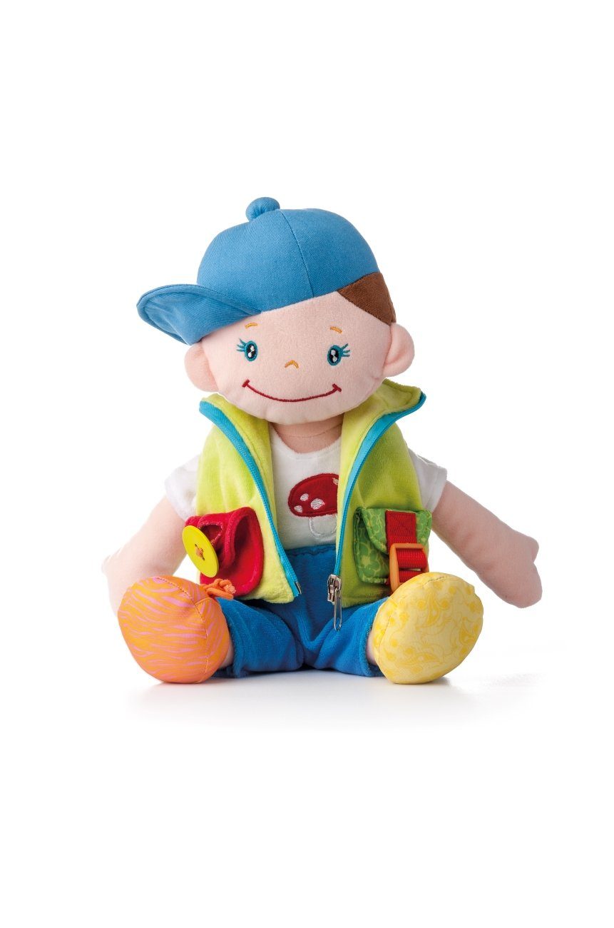 Woodyland Lernspielzeug 700006 Kuschelweiche Motorik - Lernpuppe 