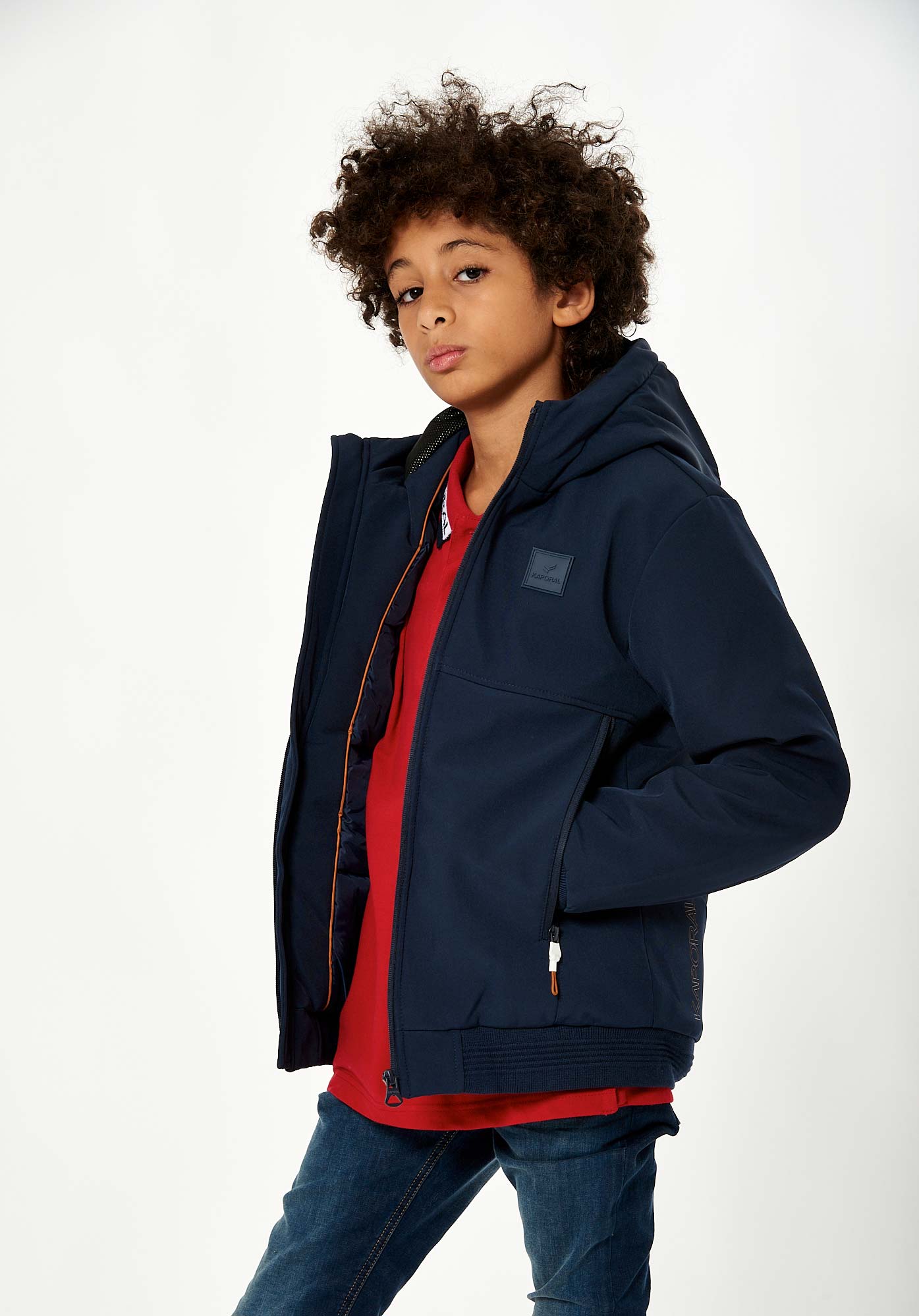 MOYER  Blouson bleu Garçon
