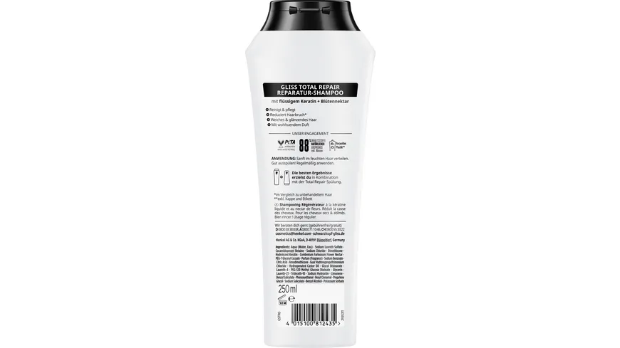 GLISS Shampoo Total Repair 250 ml 250 ml
