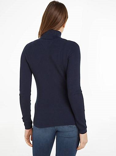 TOMMY-JEANS Damen Rollkragenpullover TJW ESSENTIAL TURTLENECK SWEATER