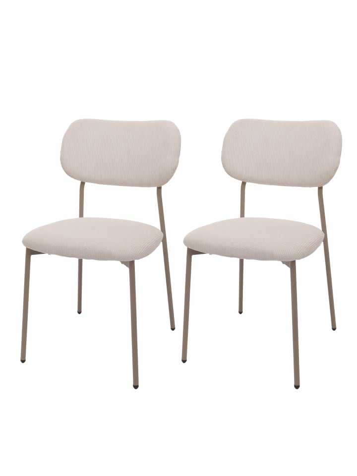 MCW 2er-Set Esszimmerstuhl O26, Beige günstig kaufen onesize
