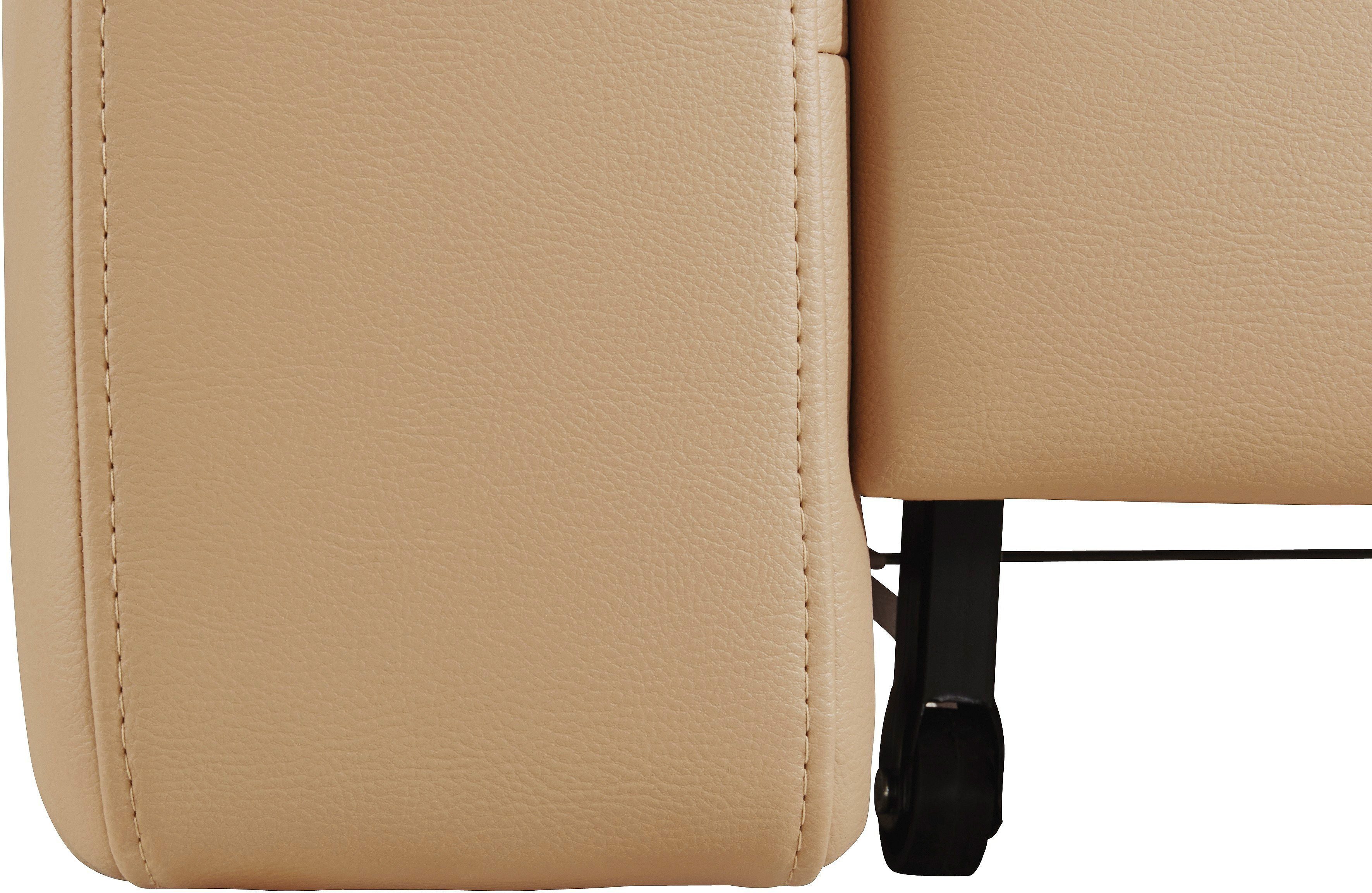 sit&more Ecksofa Ascara, inklusive Boxspring/Federkern-Polsterung, wahlweise mit Bettfunktion