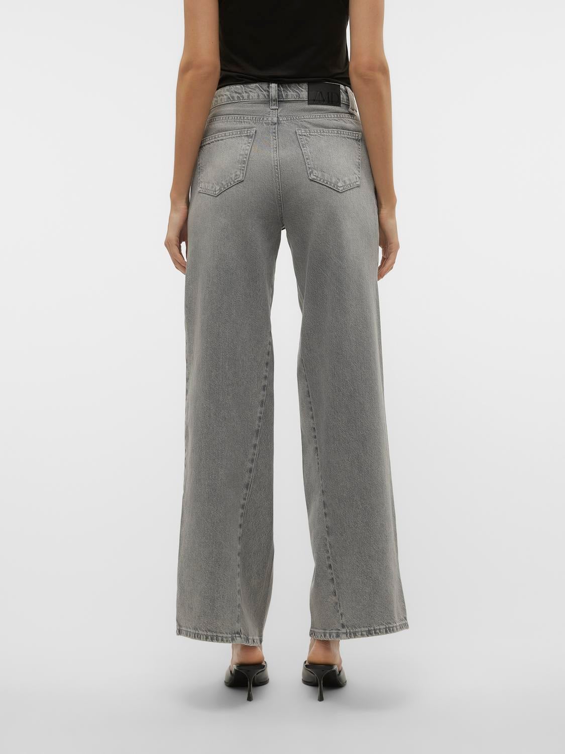 VMRAIL Mid Rise Weit geschnitten Jeans