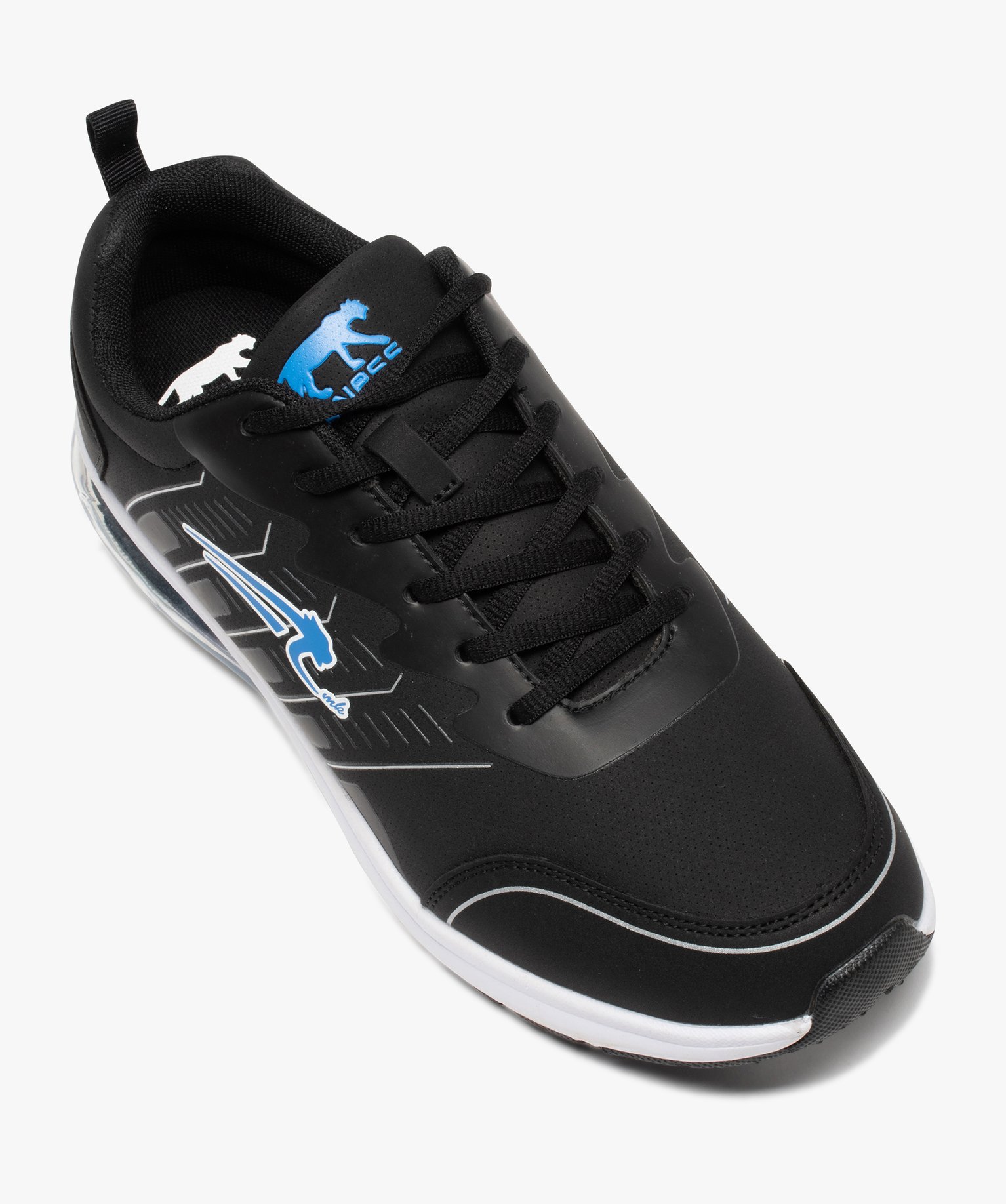 Baskets homme à lacets et semelle bulle d’air – Airness noir | GEMO