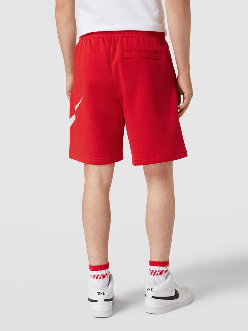 Sweatshorts mit Logo-Print Modell 'CLUB SHORT' in rot