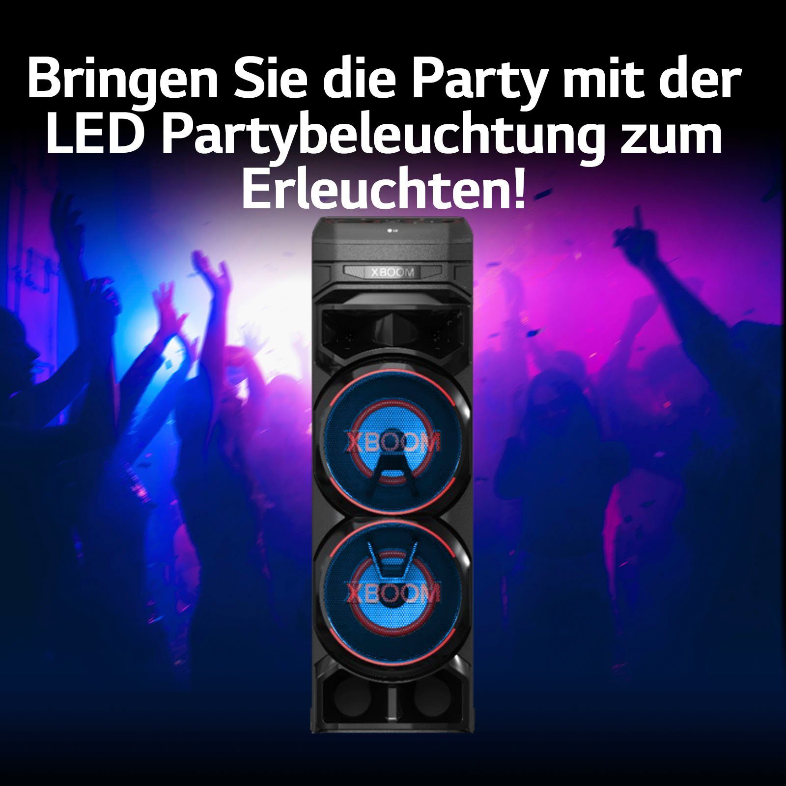 LG XBOOM RNC9 Stereo Party-Lautsprecher (Bluetooth)