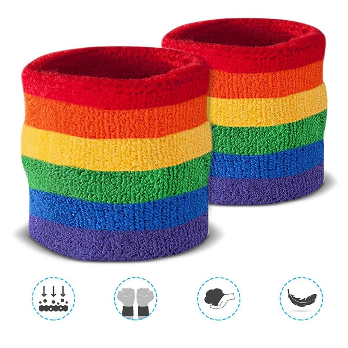 JedBesetzt Schweißband Schweißbänder Set, Enthält Sport Stirnband und Armbänder