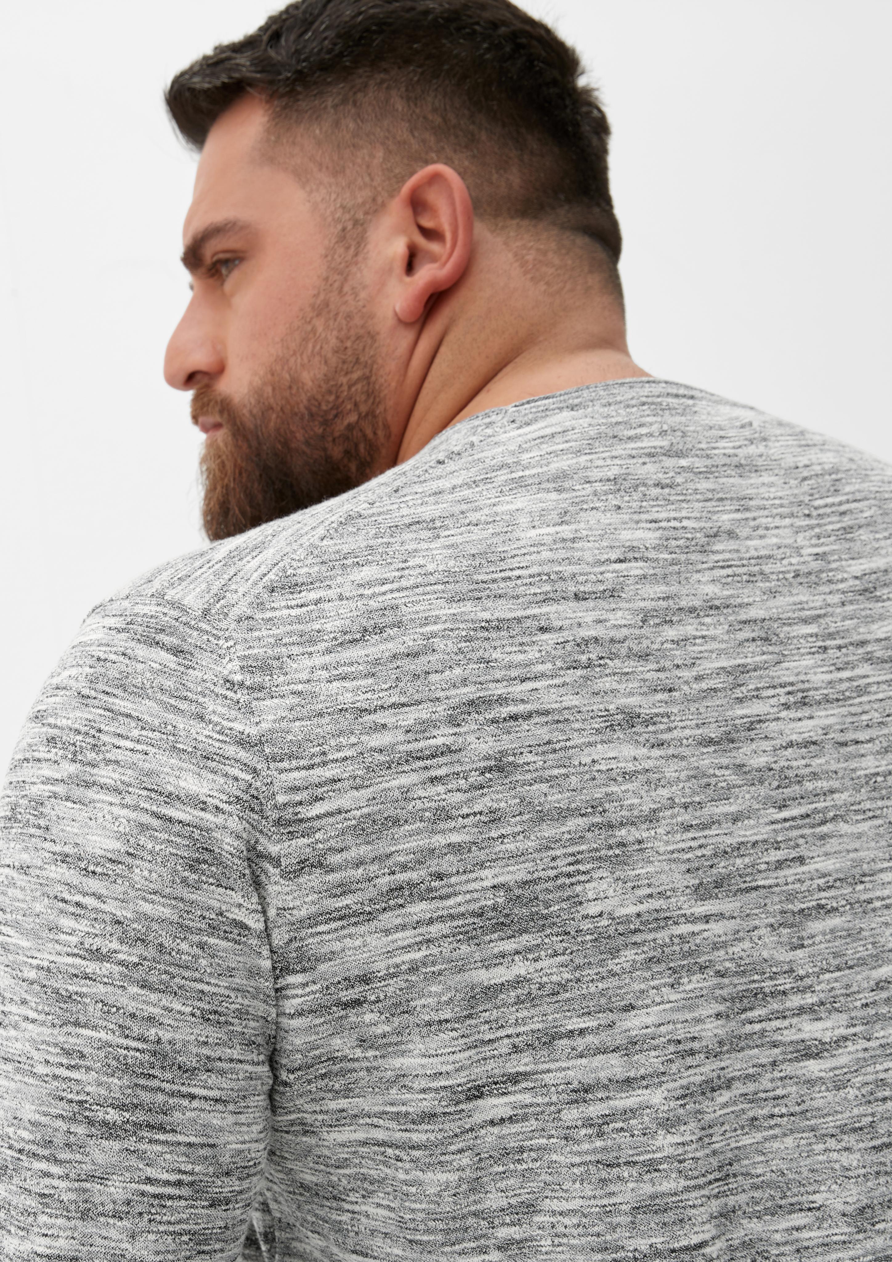 Melierter Feinstrickpullover  2133031-99X0