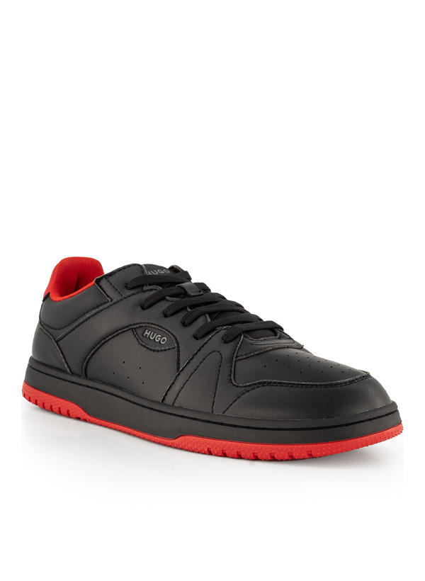 HUGO, Sneaker Hadrian, Material-Mix, schwaz