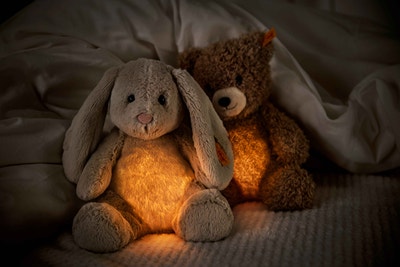 Light at Night Caspar Teddybär, 28 cm, hellbraun