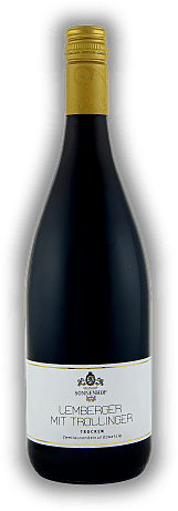 Sonnenhof, Lemberger - Trollinger, Gutsabfüllung, Qualitätswein, trocken 1,0 Liter, 2021, Württemberg  Sonnenhof, Lemberger - Trollinger, Gutsabfüllung, Qualitätswein, trocken 1,0 Liter, 2021, Württemberg  Dieser Wein ist eine Cuvée aus den typischen