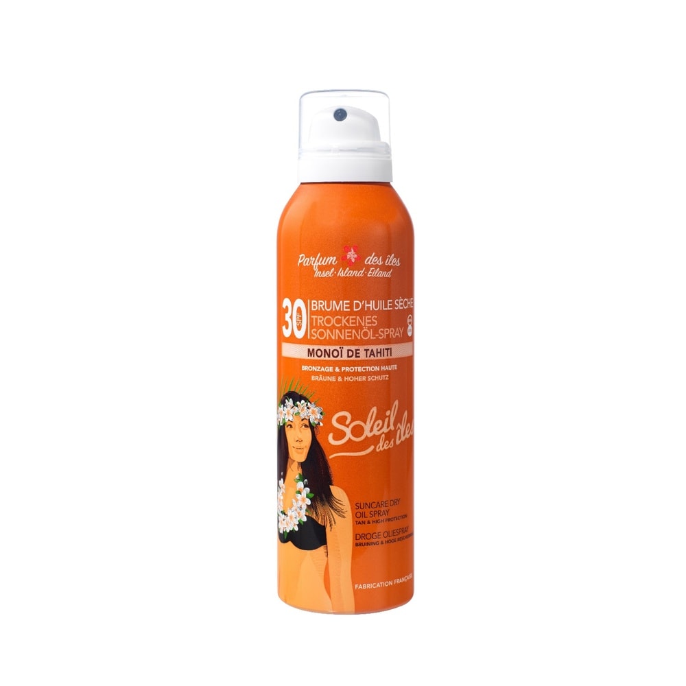 soleil des îles BRUME D'HUILE SECHE BRONZAGE & PROTECTION Parfum des îles SPF30 PRODUIT SOLAIRE