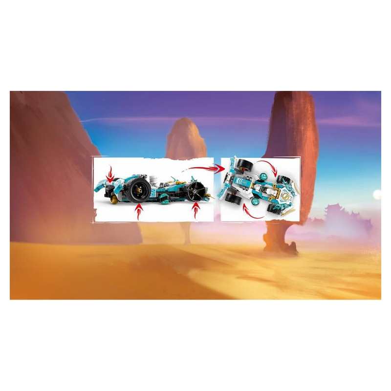 La voiture de course Spinjitzu : le pouvoir du dragon de Zane, LEGO Ninjago
