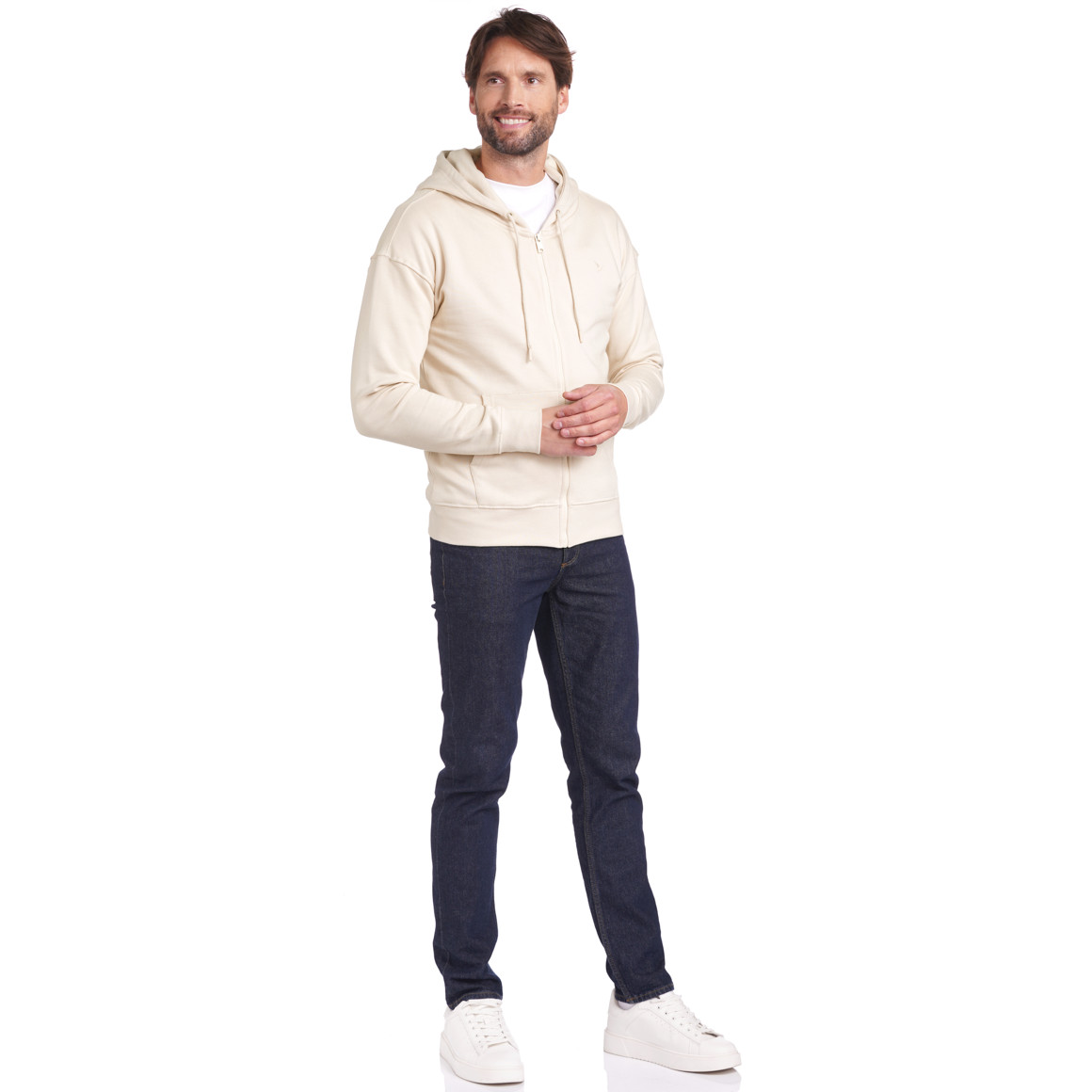 Herren Sweatjacke mit Kapuze