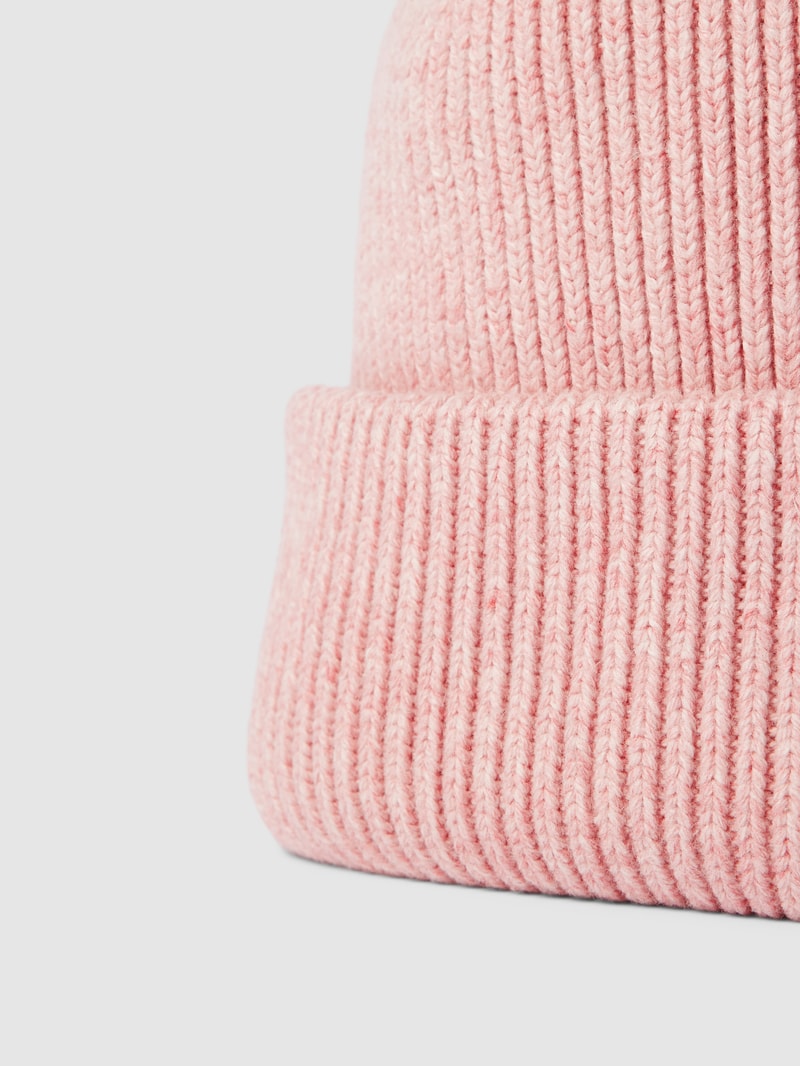 Beanie in Strick-Optik Modell 'MILLA' in pink meliert