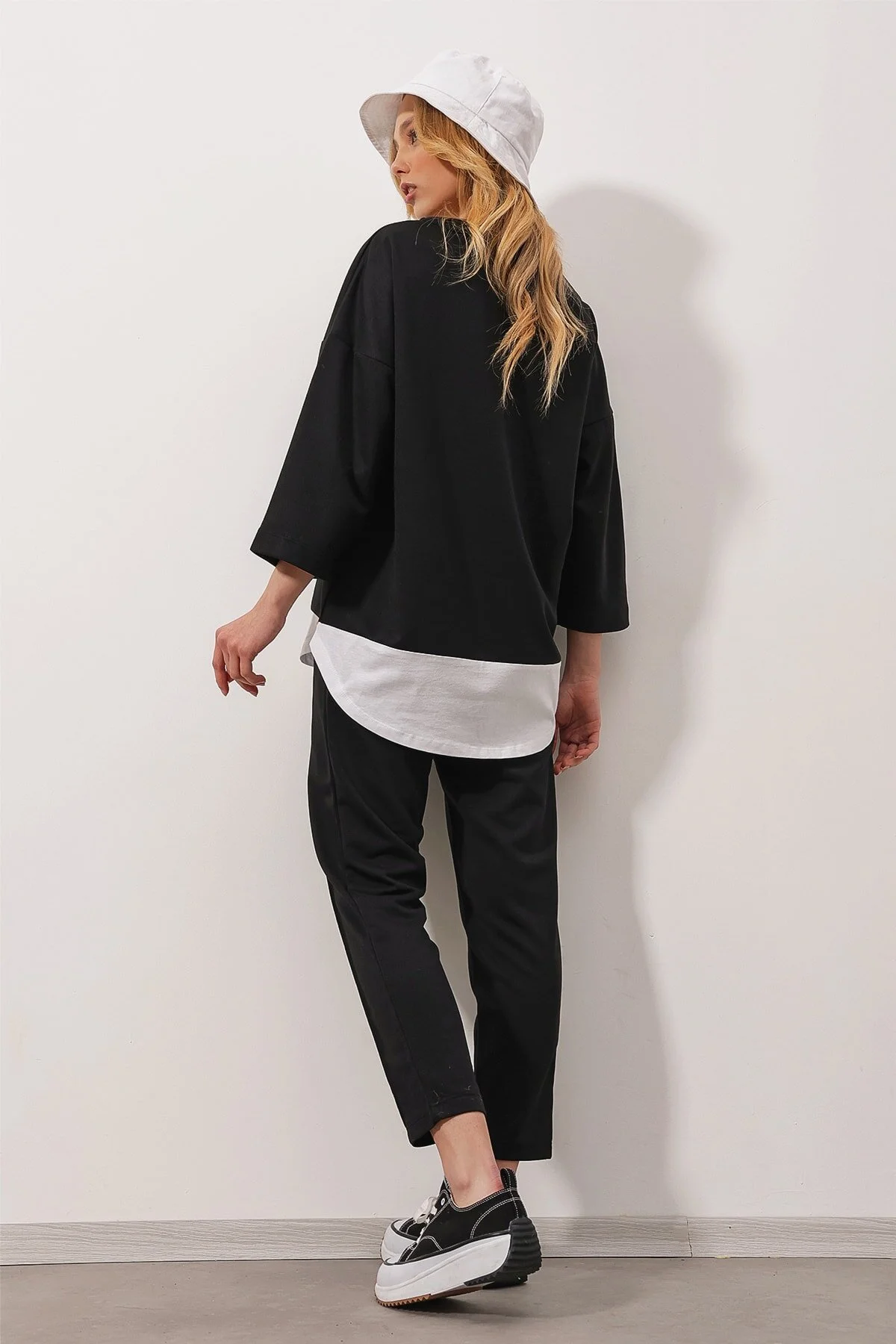 Trend Alaçatı Stili  Zweiteiler - Schwarz - Regular Fit