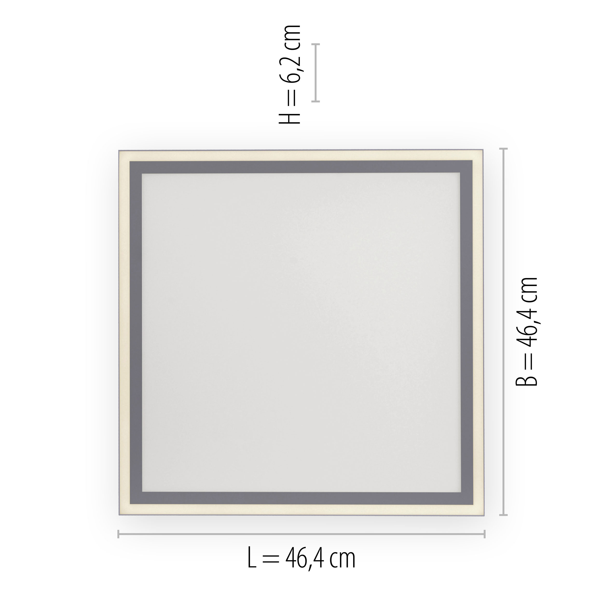 JUST LIGHT.LED-Deckenleuchte 2flg