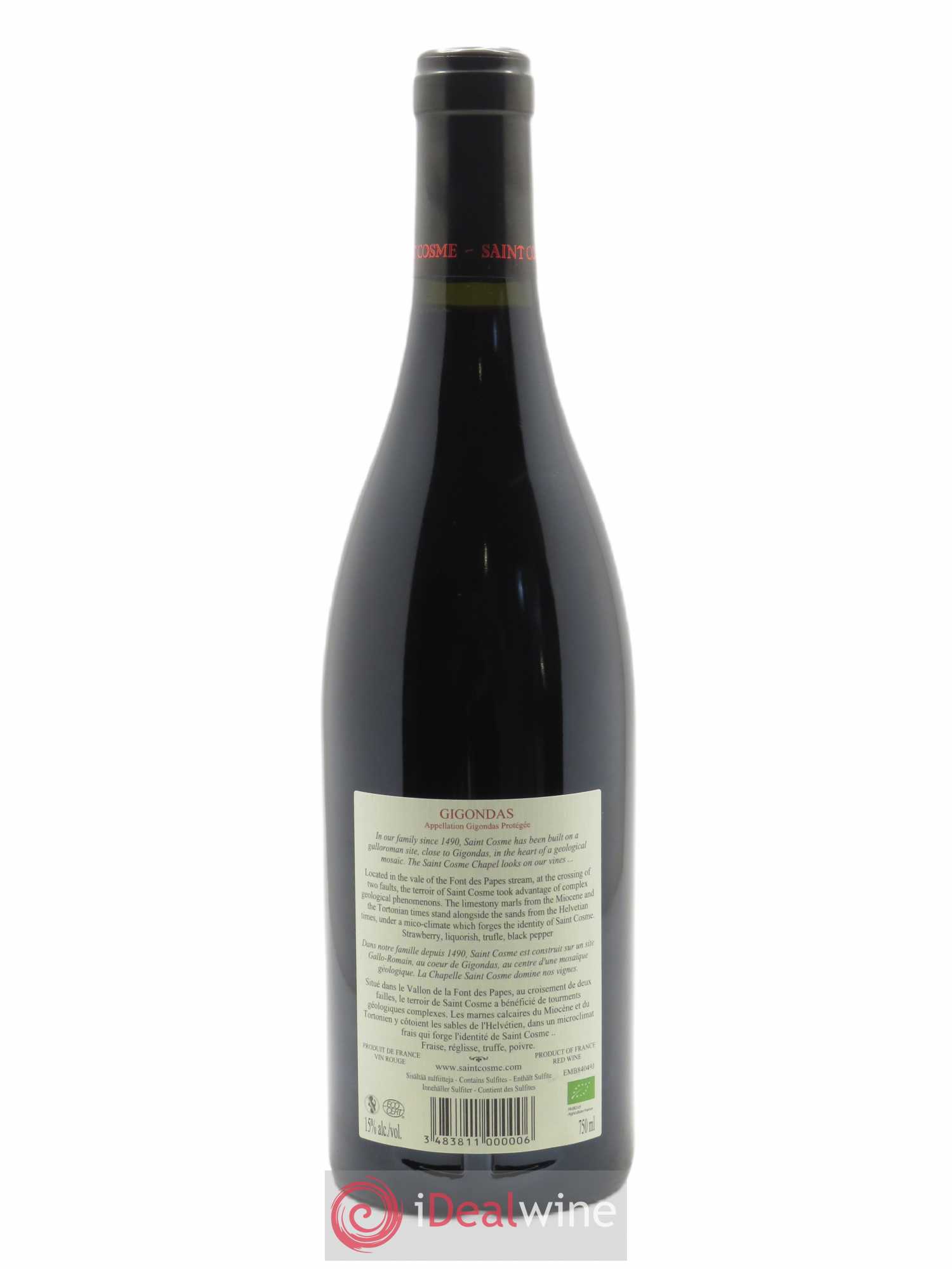 Gigondas Saint Cosme  2020 - Lot de 1 Bouteille