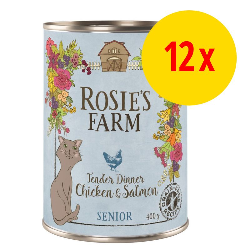 Sparpaket Rosie's Farm Senior 12 x 400 g zu TOP-Preisen | bitiba
