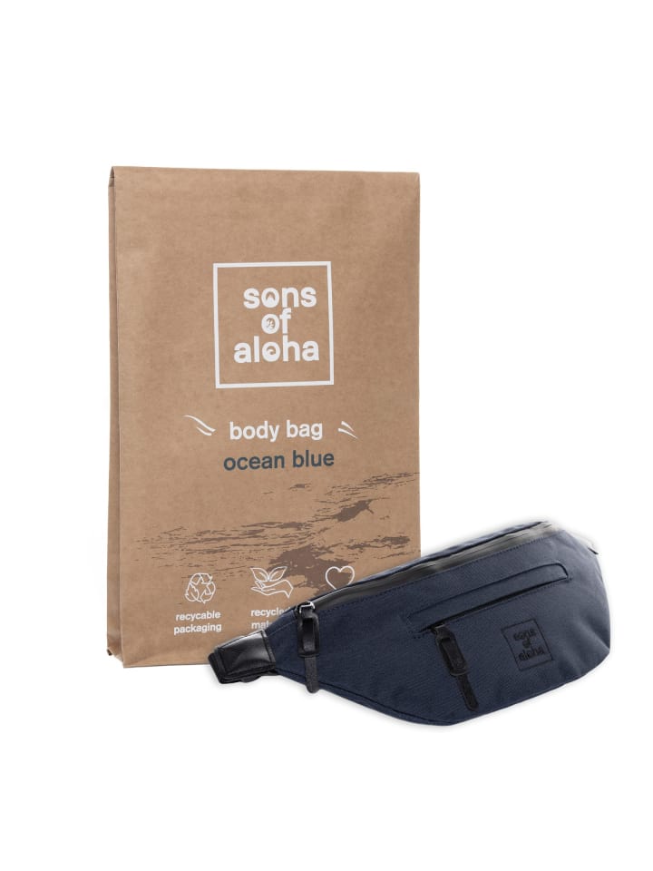 SONS OF ALOHA Bauchtasche Umhängetasche Brusttasche groß | Sling Bag Zoll blau in blau günstig kaufen onesize