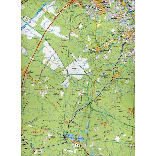 Bordeaux Mont-de-Marsan 1:100 000 - Wanderkarte