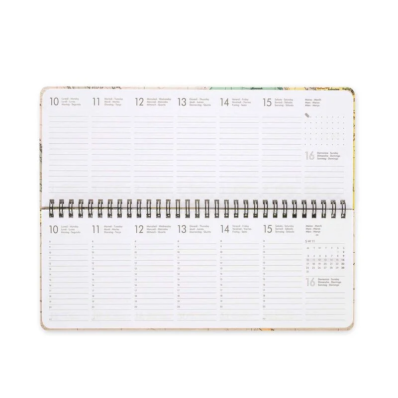 Agenda de escritorio para 13 meses - 2025